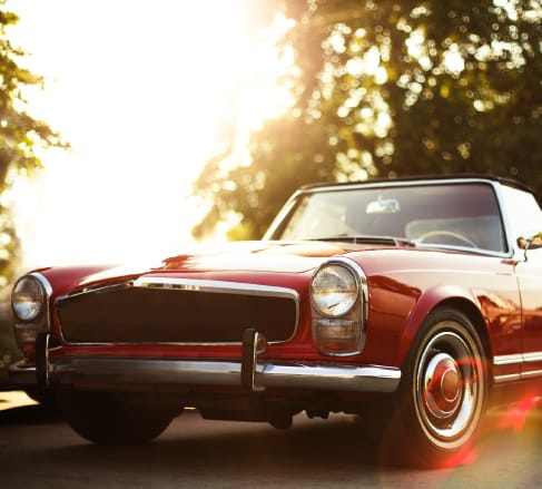 image of a classic car just cocered by the best Antique & Classic Car Insurance in Franklin, TN